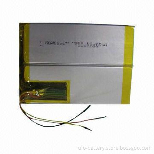 Rechargeable Lithium Polymer Battery with 3.7V Nominal Voltage and 4,200mAh Typical Capacity